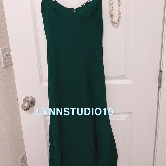 NWOT Reformation Juliette Dress Emerald - Picture 3 of 5